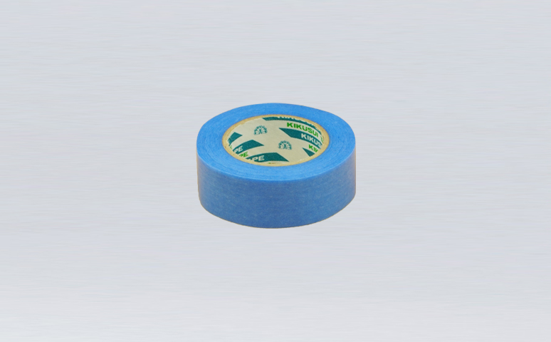 原裝進(jìn)口日本菊水藍(lán)色和紙遮蔽膠帶,橡膠和紙膠帶,遮蔽效果好,基材柔軟服帖，撕除無殘膠